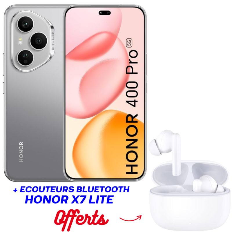 Honor 400 Pro / / / Lunaire + Écouteur Bluetooth Honor X7 Lite
