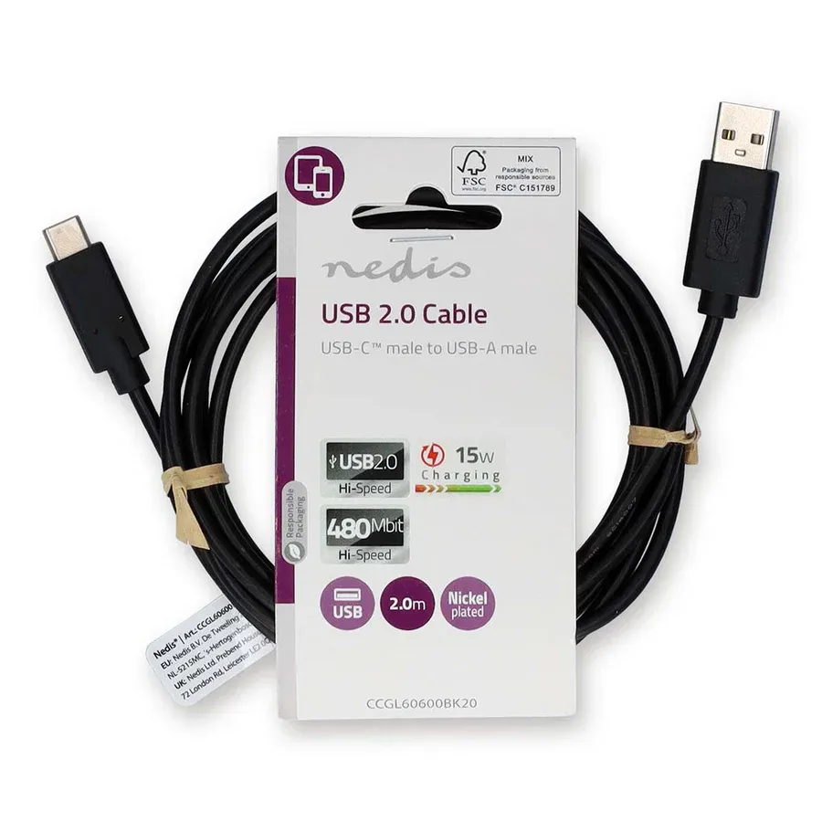 Câble USB 2.0 type-a vers USB type-c 1m