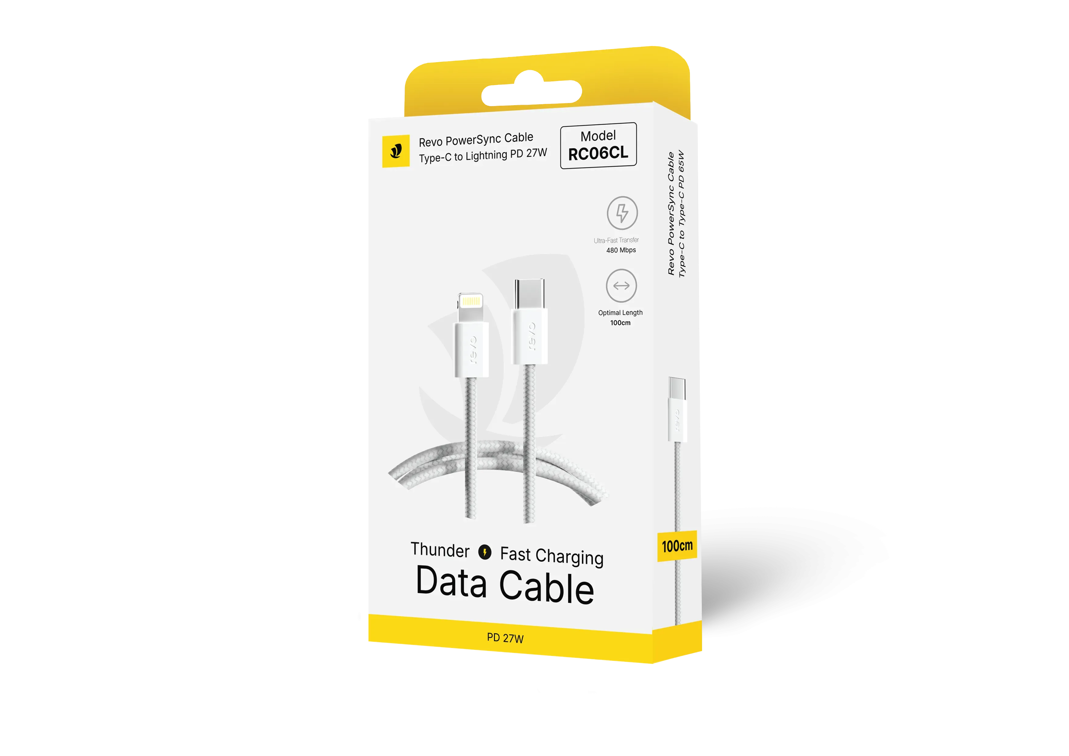 Câble USB type-c vers lightning 27w haute résistance