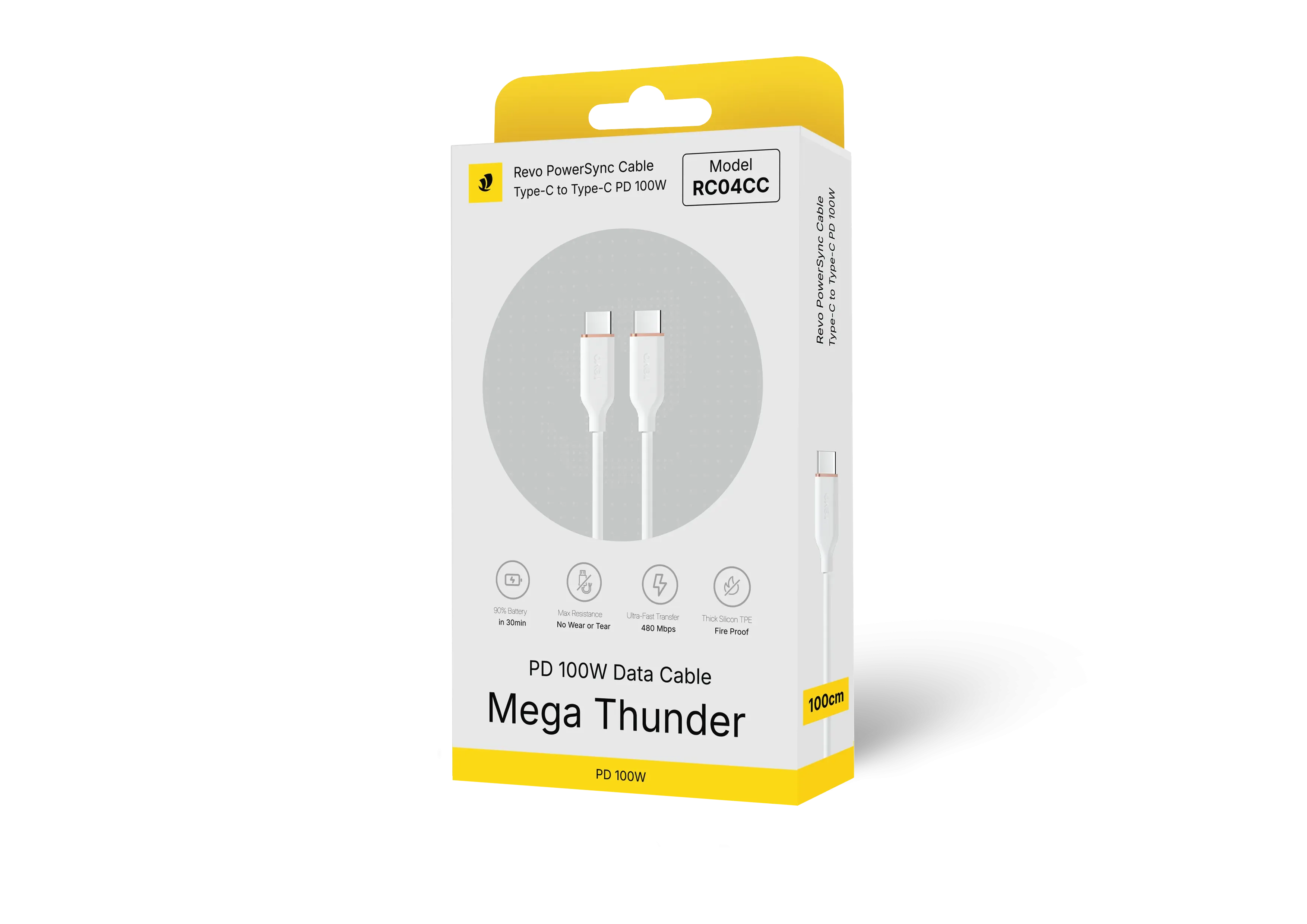 Câble USB type-c vers USB type-c 100w tressé