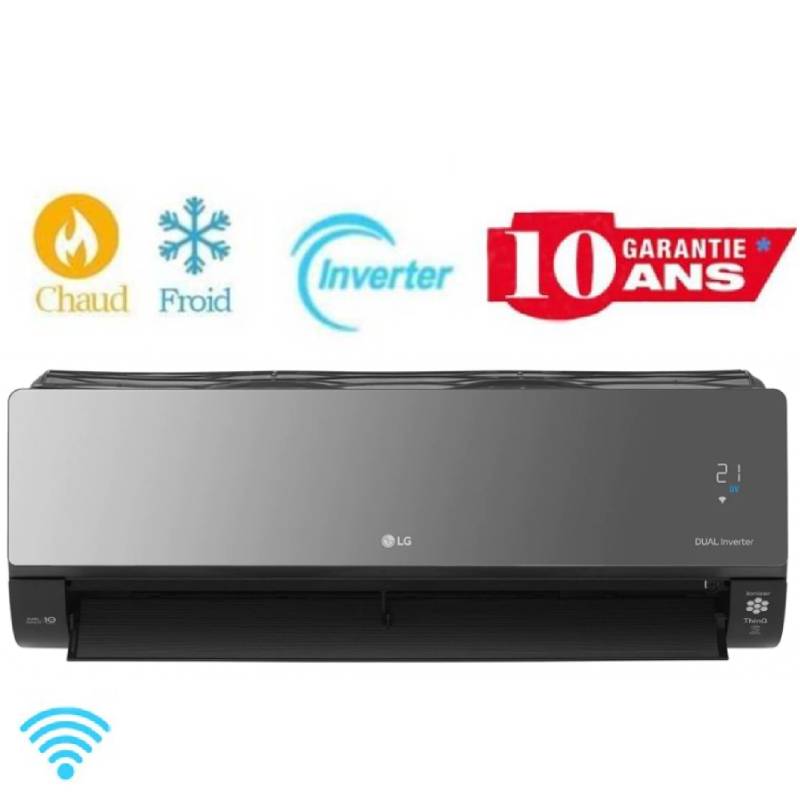 LG ARTCOOL Mirror UV Nano Dual Inverter 12000 BTU Chaud/Froid