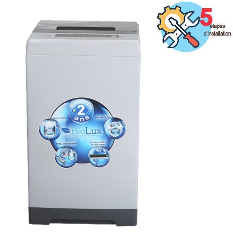 Lave linge Top BIOLUX M-TOP08S 8 Kg