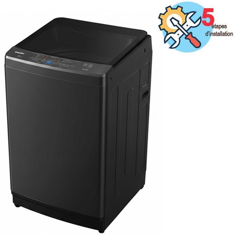 Lave Linge Top NEWSTAR AT09-740DS 9Kg - Dark