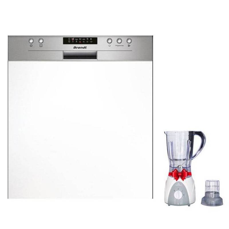 Semi Encastrable BRANDT 14 Couverts BDB424LX - Inox