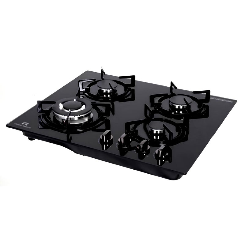 De Cuisson Encastrable GALAXY Q4050F-FONTE 4 Feux - Noir