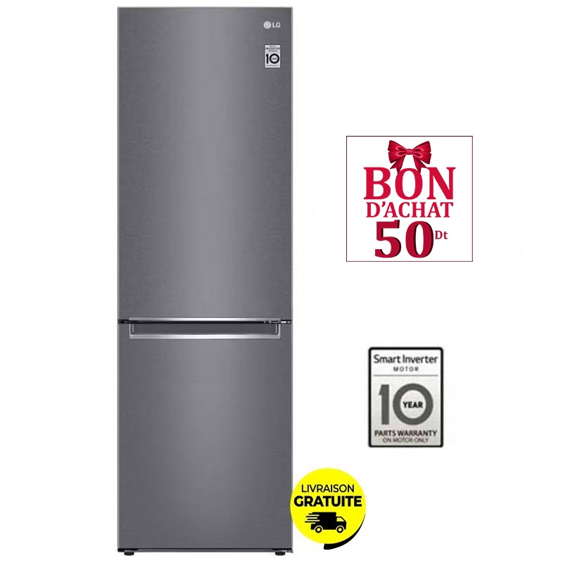 LG Combiné GR-B459NLLM 374L NoFrost - Platinum