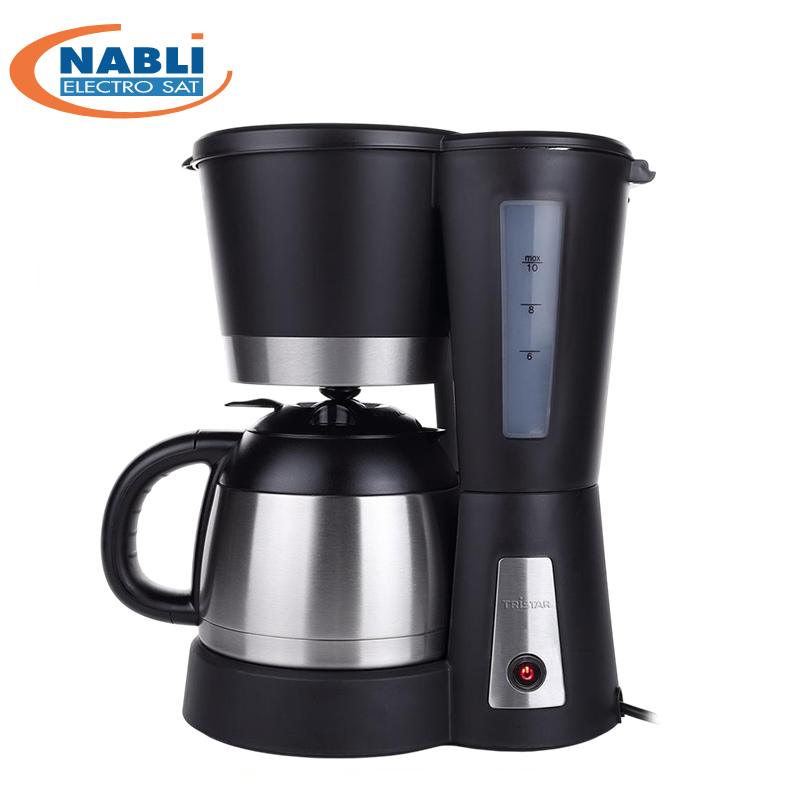 CAFETIERE TRISTAR 800W 1LITRE 8-10 TASSES ISOTHERME INOX CM-1234