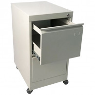 Armoire Classeur à 2 Tiroirs Metal 738 x 420 x 570 mm Beige