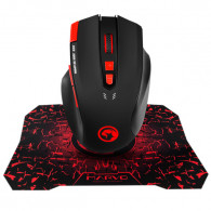 Pack Souris + Tapis Gaming USB 8 Boutons 7 Couleurs 3200 DPI MARVO G928+G1 Scorpion Combo