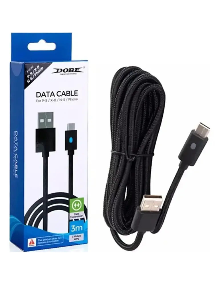 PlayStation Câble de charge USB-C 3M pour manette P5-3580 Dobe