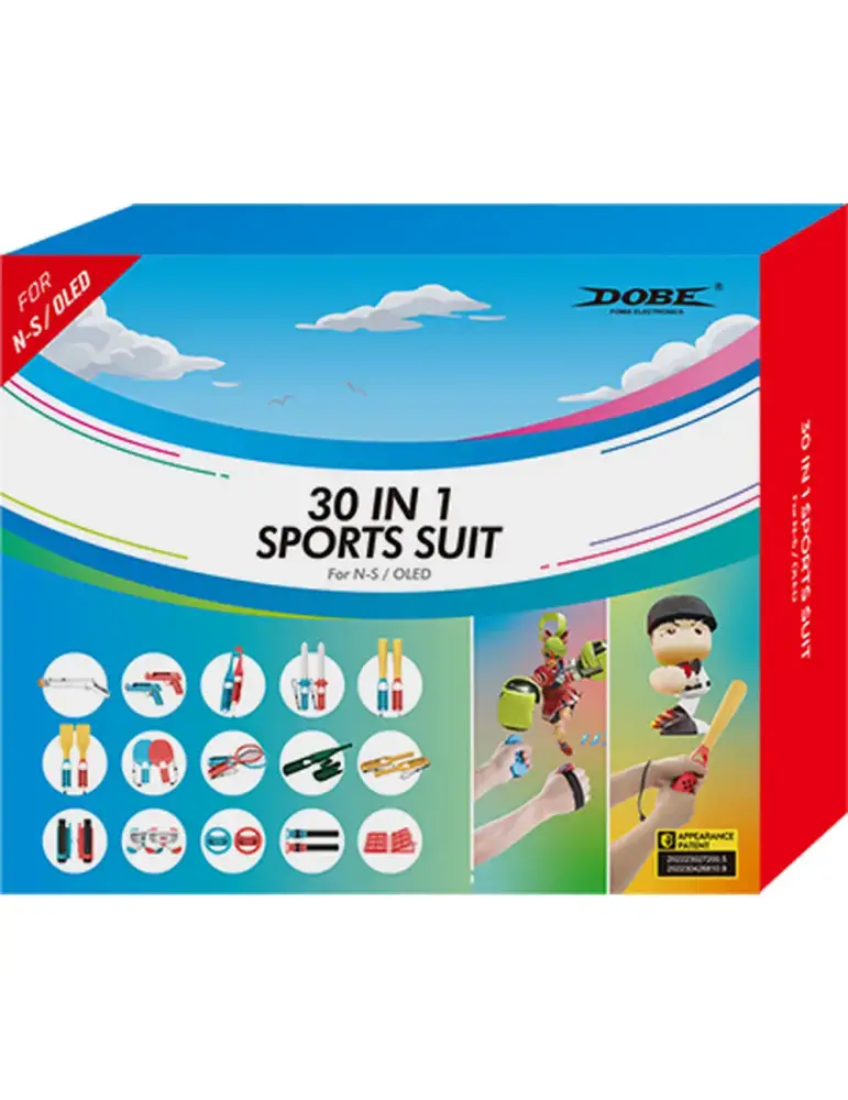 Nintendo Pack de 30 accessoires sportifs pour Switch Dobe