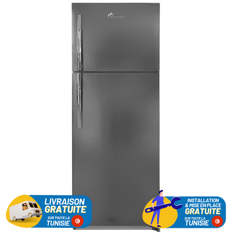 MONTBLANC Free Frost Double Portes 414 Litres / Inox