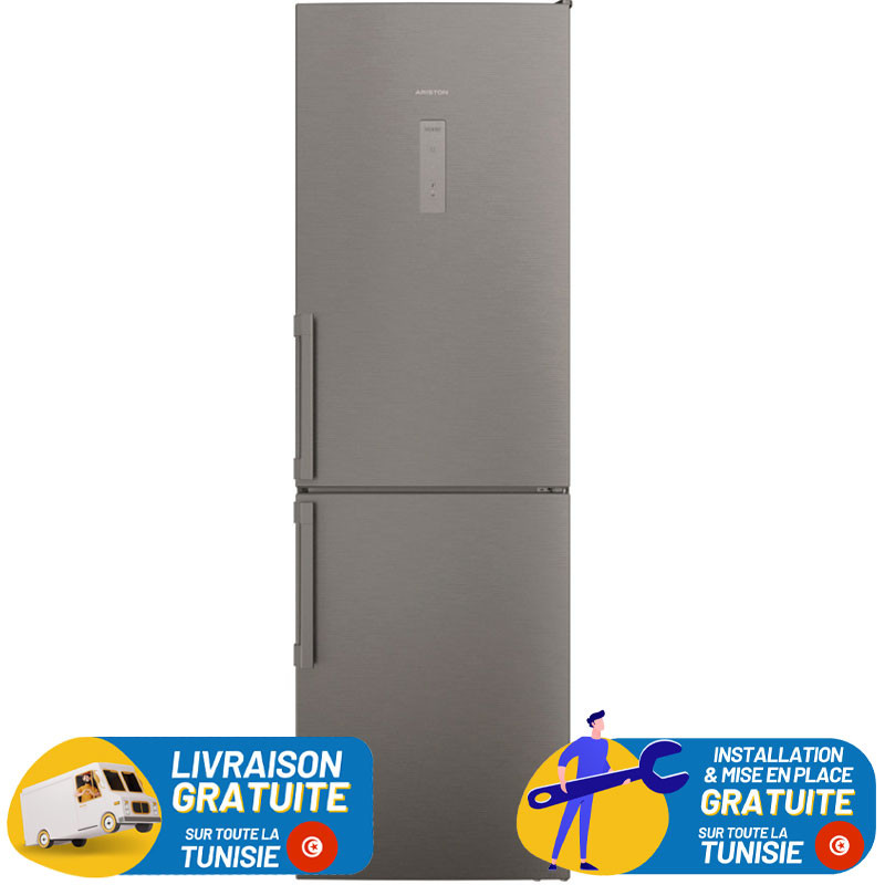 ARISTON No Frost Combiné 335 Litres / Inox