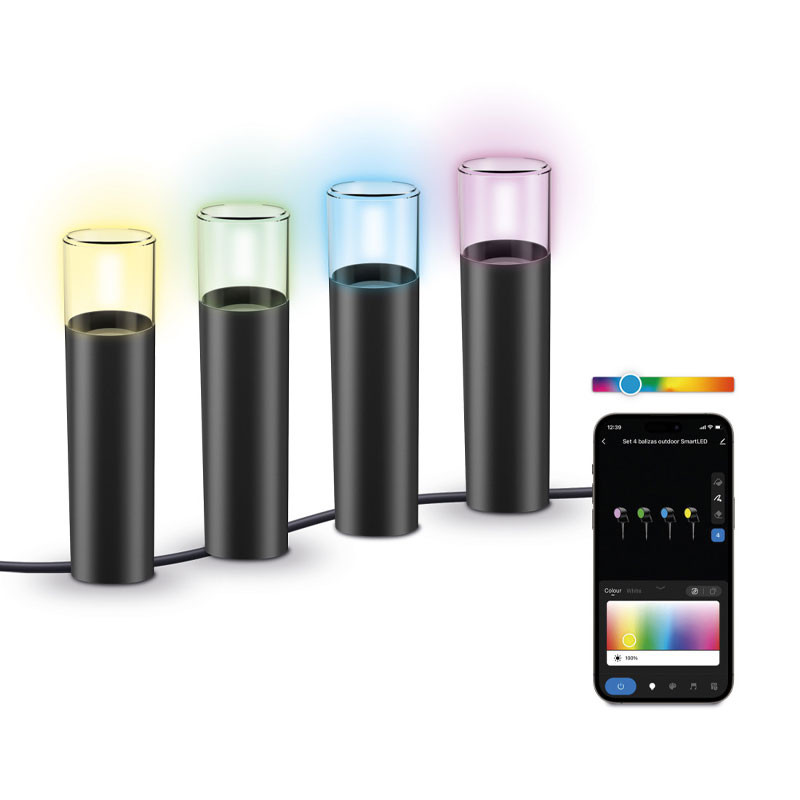 Ksix De 4 Balises Extérieures SmartLED KSIX, + APP