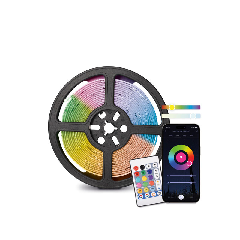 Ksix LED SmartLED KSIX 5 Mètres, Découpable, 900 Lumens,Couleurs RGB