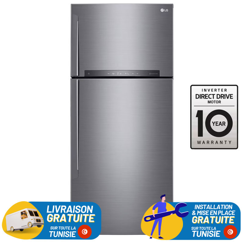 LG No Frost Smart INVERTER Double Portes 547 Litres