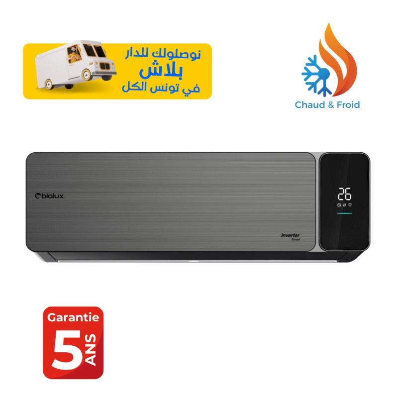 BIOLUX 12000BTU CHAUD/FROID SMART INVERTER / GARANTIE 5 ANS