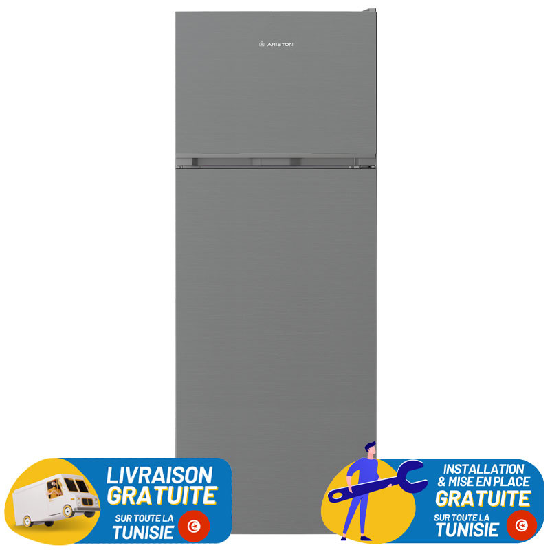 ARISTON No Frost INVERTER Double Portes 455 Litres / INOX