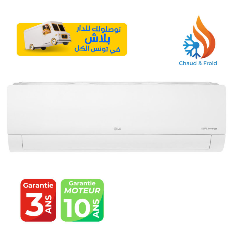 LG 12000 BTU Inverter DualCool E Look/ Chaud/Froid