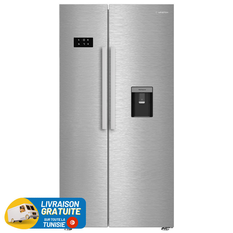ARISTON No Frost SIDE BY SIDE 630 Litres / Inox