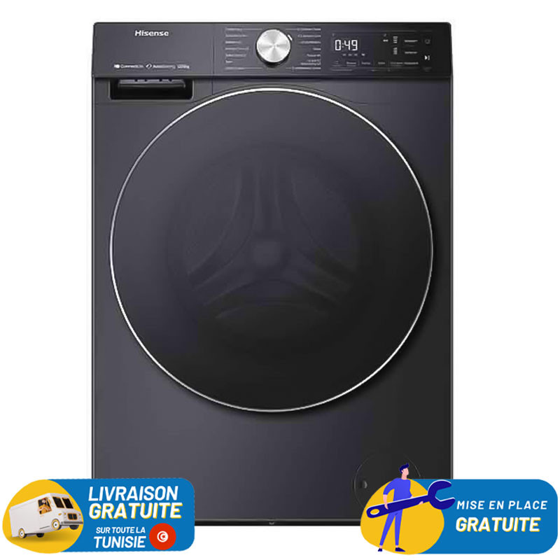 Hisense Linge HISENSE 10,5Kg Frontale INVERTER STEAM / INOX