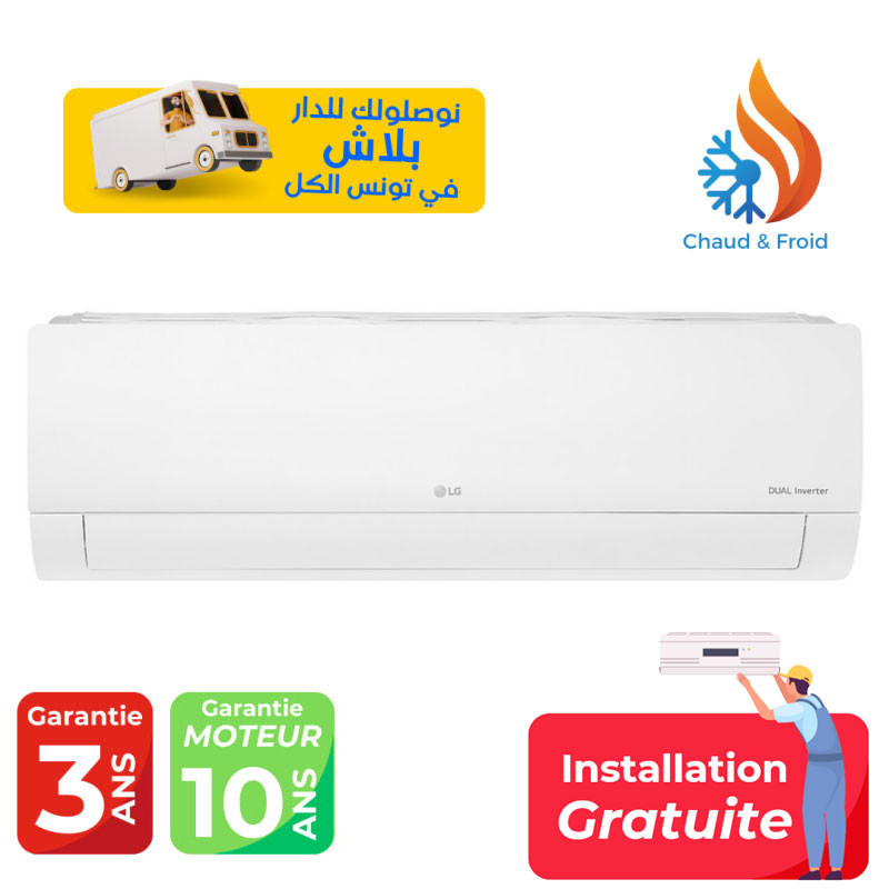 LG 18000 BTU Inverter DualCool E Look/ Chaud/Froid